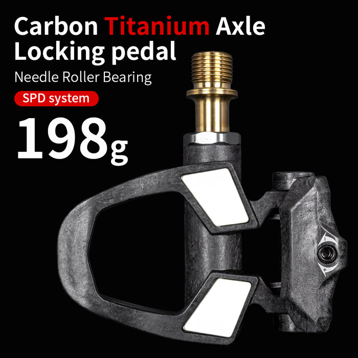 KORE Ultra Light Carbon SPD Pedals with Titanium Axle
